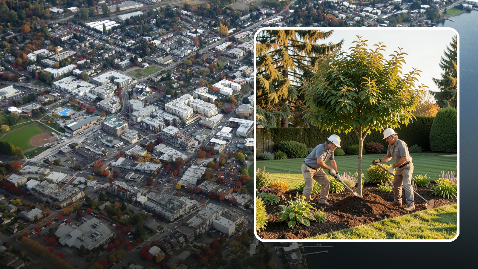 Ornamental Tree Planting in Kirkland, King County, WA - Specimen and ornamental trees planted for shade, privacy, and standout seasonal beauty.
