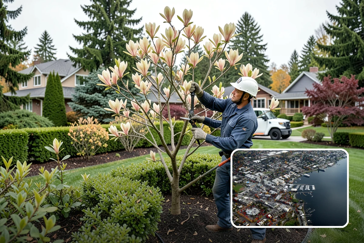 Ornamental Tree Planting in Kirkland, King County, WA - A striking focal point for the yard