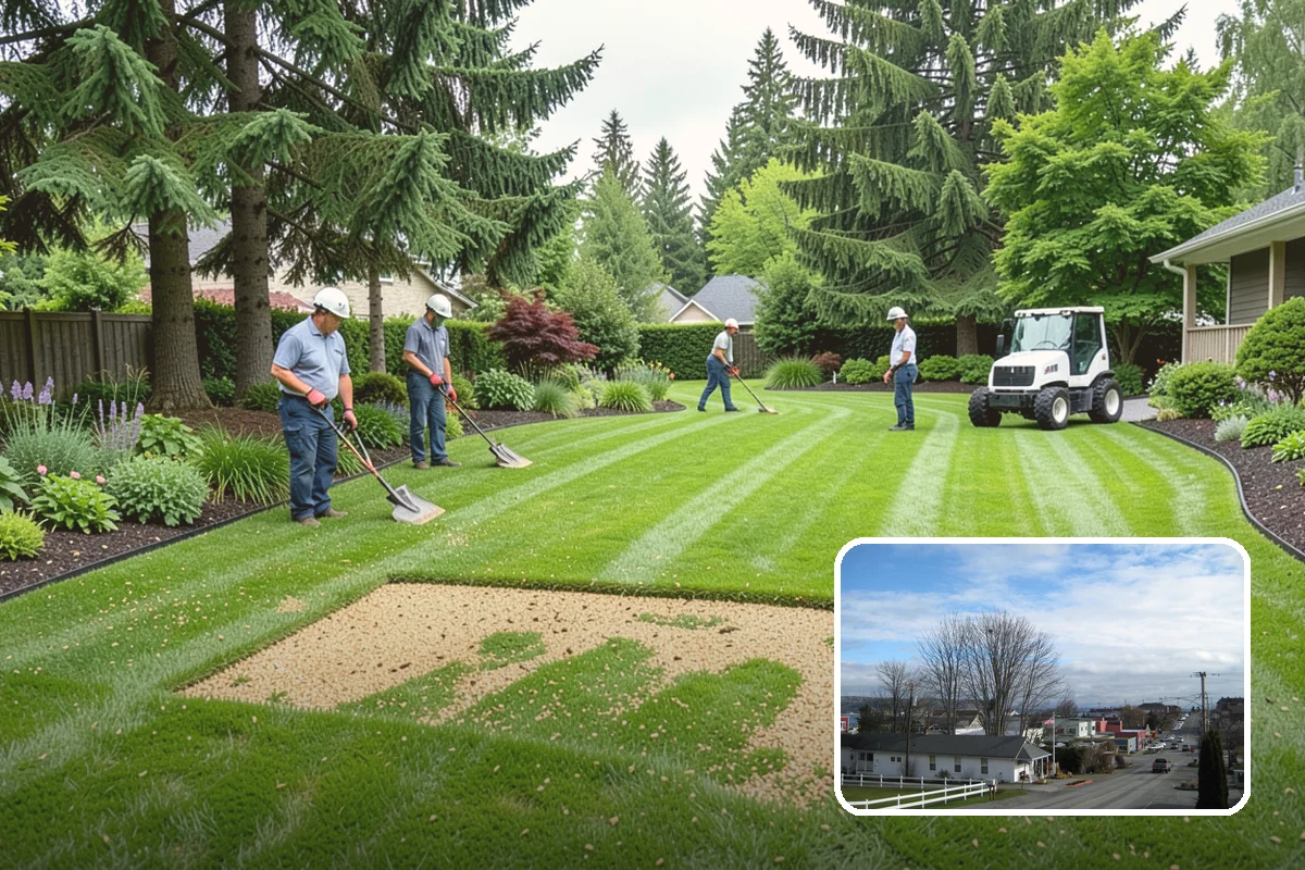 Ornamental Tree Planting in Langley, Island County, WA - A striking focal point for the yard