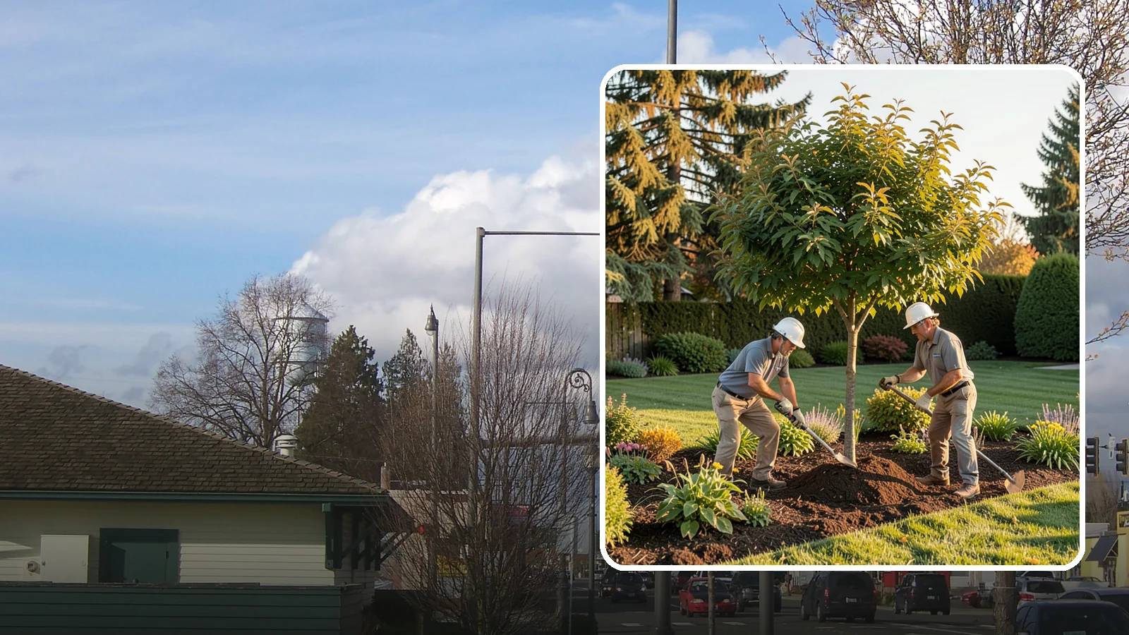 Ornamental Tree Planting in Marysville, Snohomish County, WA - Specimen and ornamental trees planted for shade, privacy, and standout seasonal beauty.