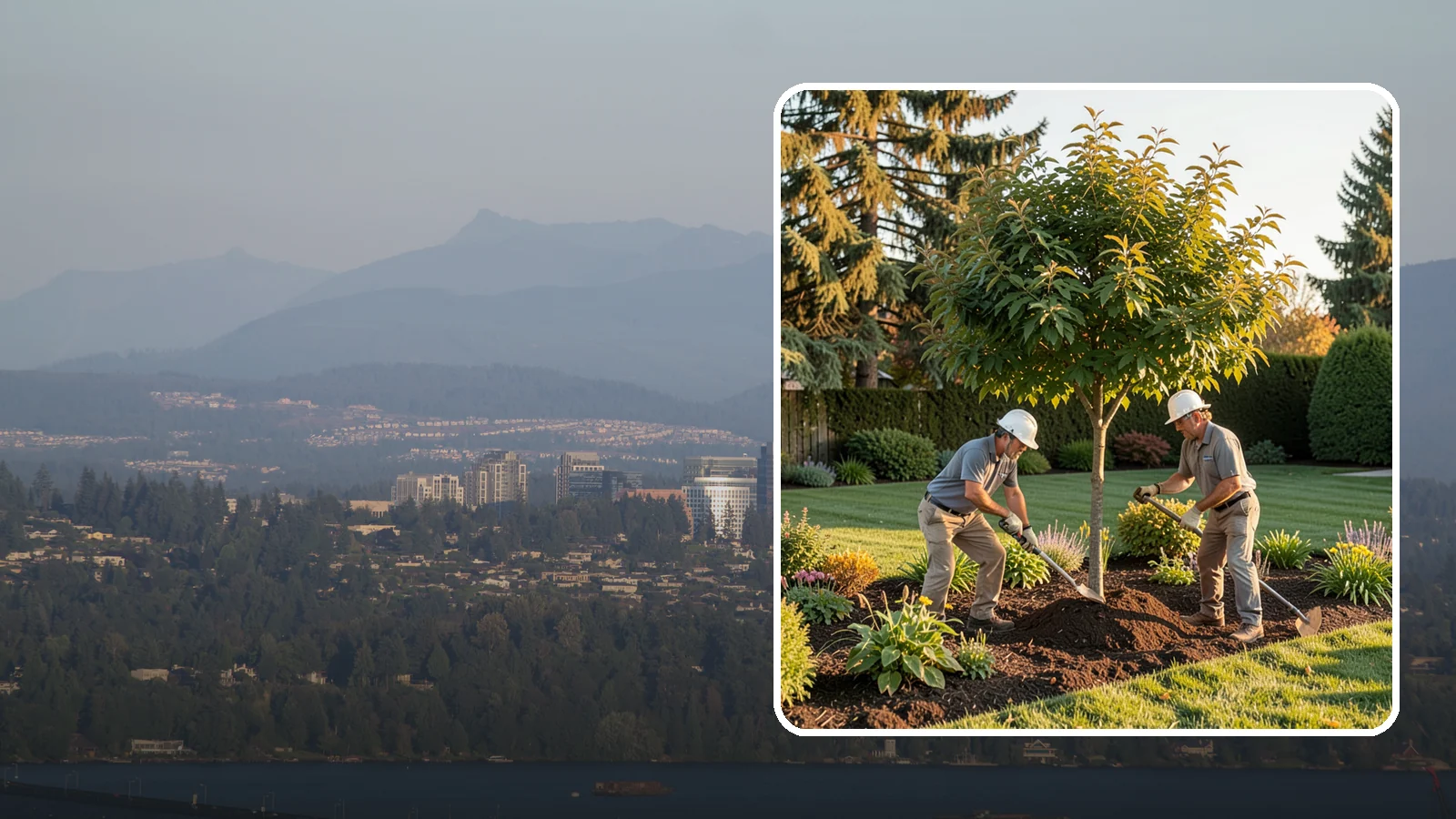 Ornamental Tree Planting in Medina, King County, WA - Specimen and ornamental trees planted for shade, privacy, and standout seasonal beauty.