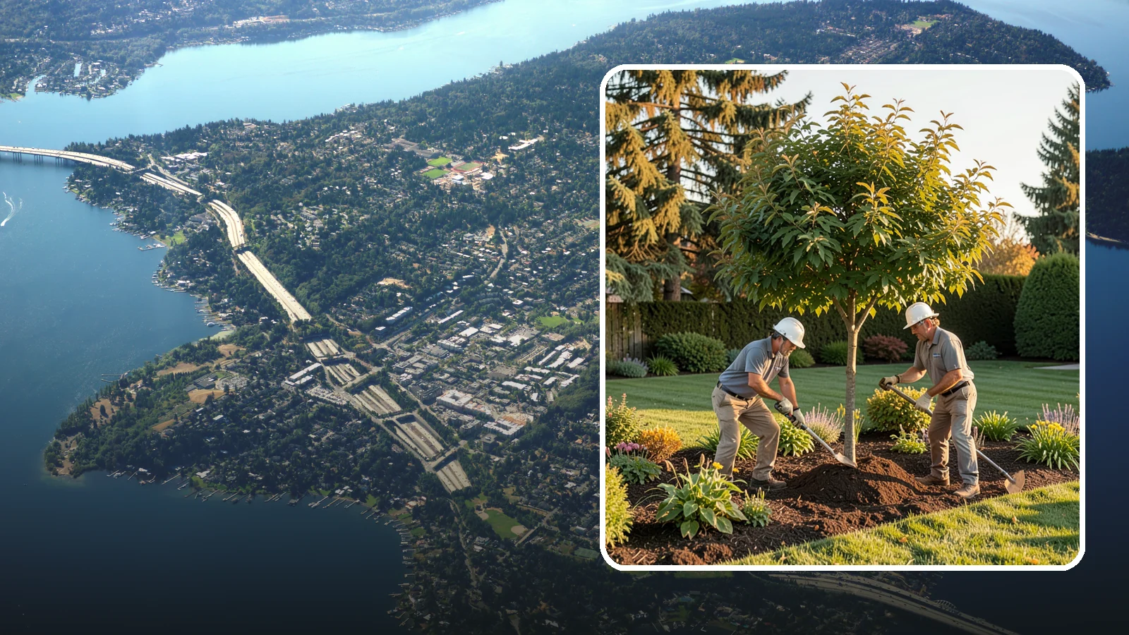 Ornamental Tree Planting in Mercer Island, King County, WA - Specimen and ornamental trees planted for shade, privacy, and standout seasonal beauty.