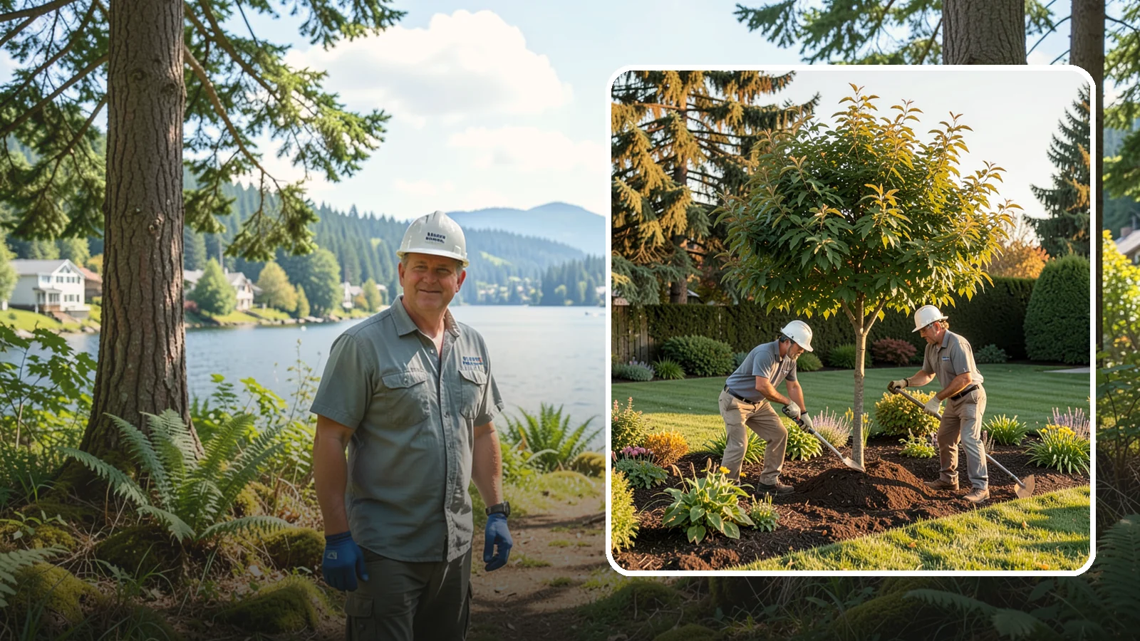 Ornamental Tree Planting in Milton, King County, WA - Specimen and ornamental trees planted for shade, privacy, and standout seasonal beauty.