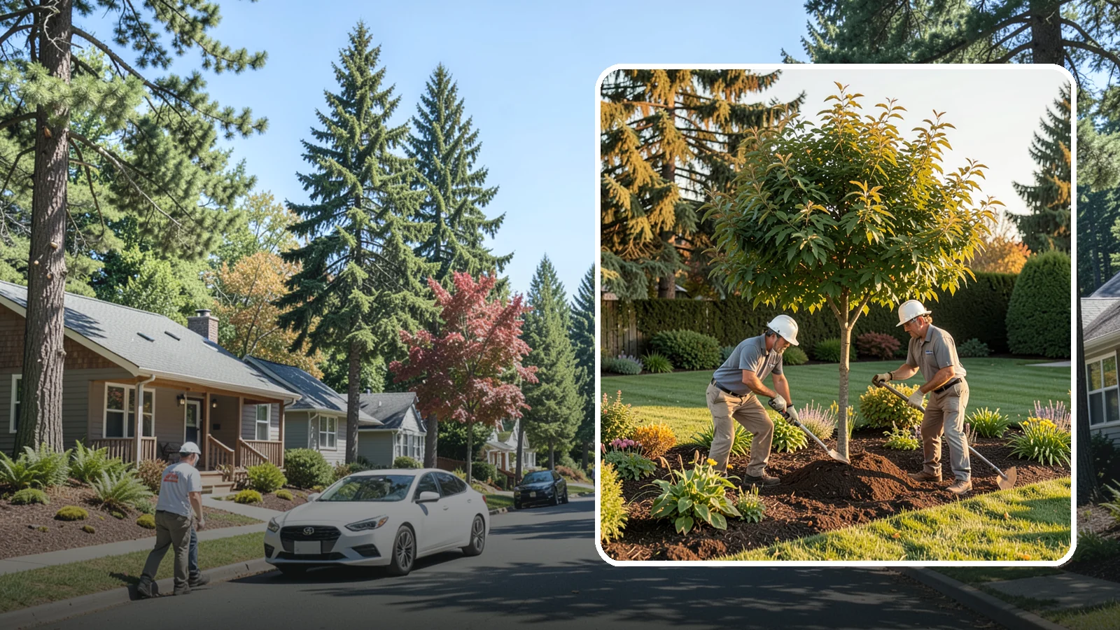 Ornamental Tree Planting in Orting, Pierce County, WA - Specimen and ornamental trees planted for shade, privacy, and standout seasonal beauty.