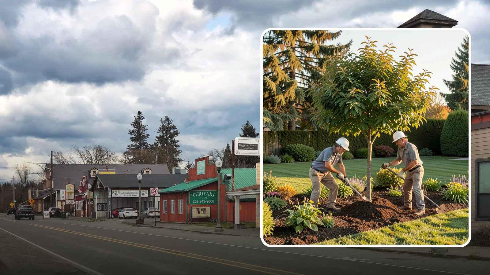 Ornamental Tree Planting in Roy, Pierce County, WA - Specimen and ornamental trees planted for shade, privacy, and standout seasonal beauty.
