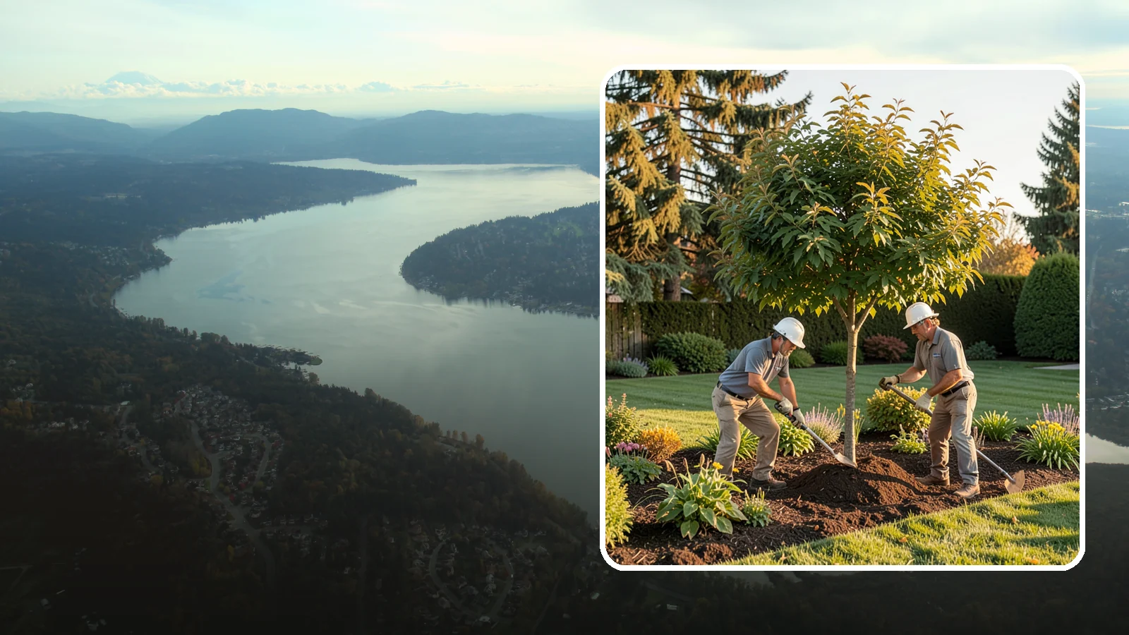 Ornamental Tree Planting in Sammamish, King County, WA - Specimen and ornamental trees planted for shade, privacy, and standout seasonal beauty.