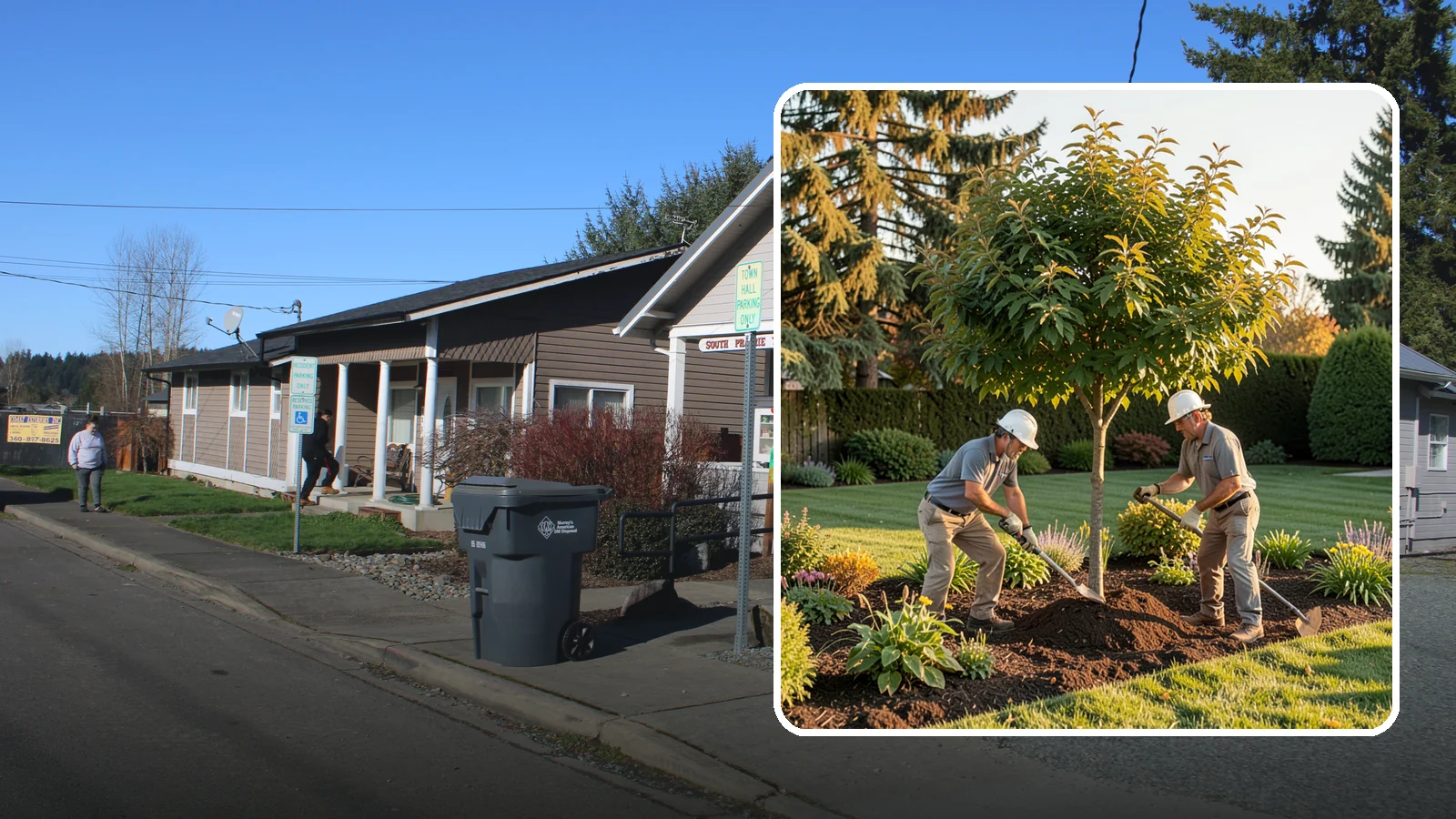 Ornamental Tree Planting in South Prairie, Pierce County, WA - Specimen and ornamental trees planted for shade, privacy, and standout seasonal beauty.