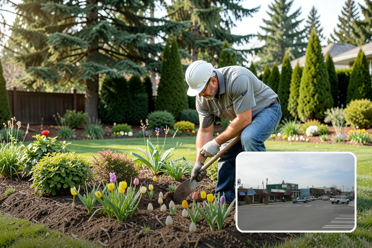 Ornamental Tree Planting in Stanwood, Snohomish County, WA - A striking focal point for the yard