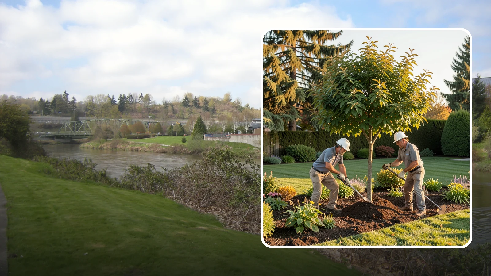 Ornamental Tree Planting in Tukwila, King County, WA - Specimen and ornamental trees planted for shade, privacy, and standout seasonal beauty.