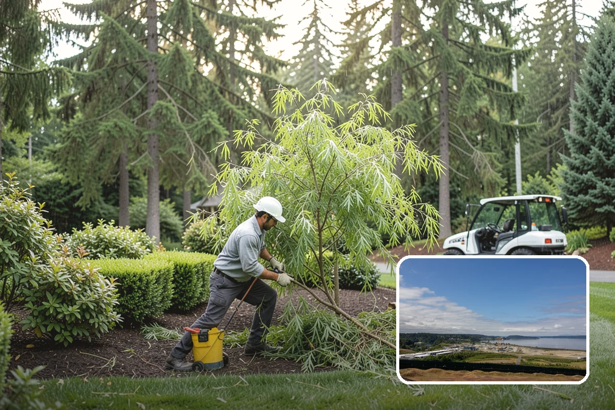 Ornamental Tree Planting in University Place, Pierce County, WA - A striking focal point for the yard