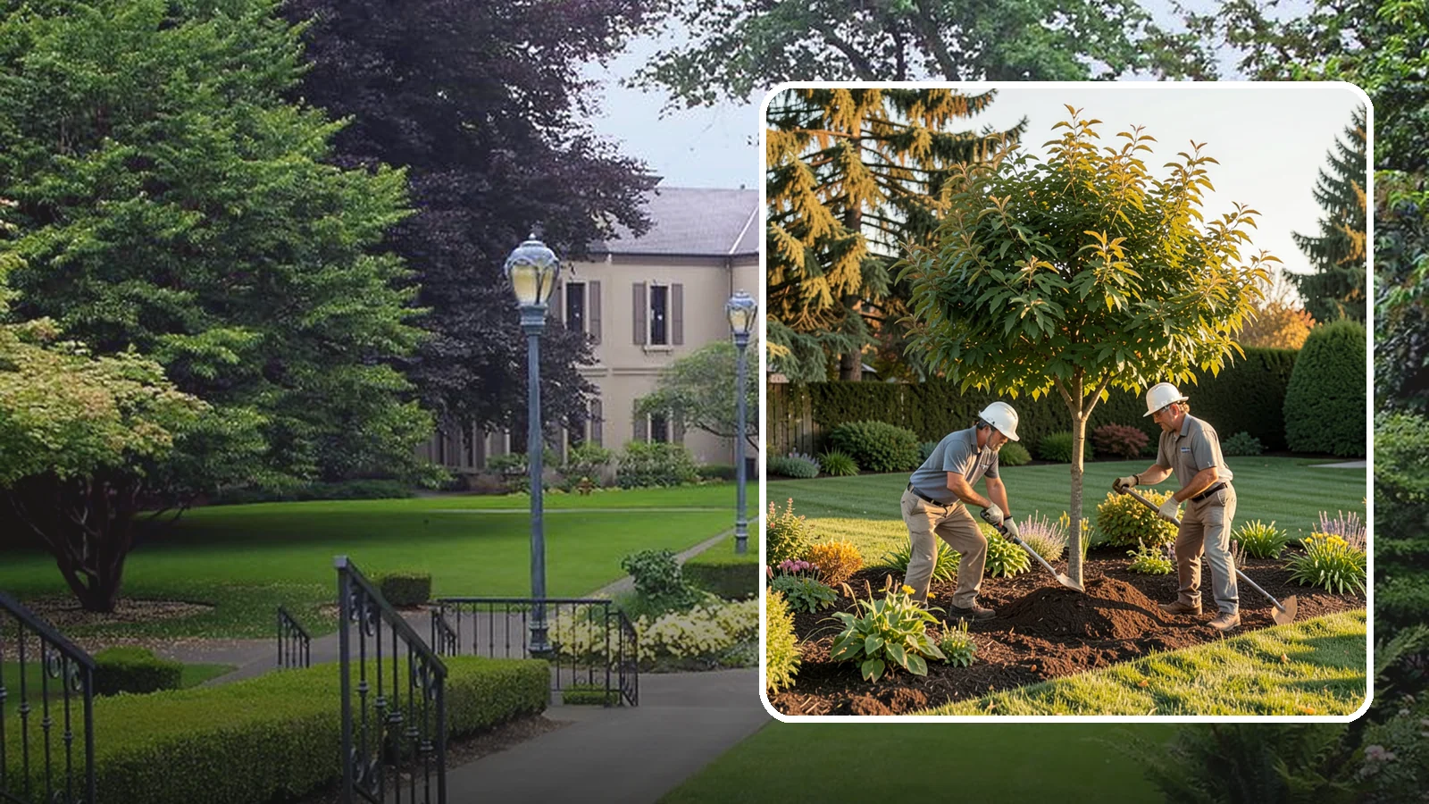 Ornamental Tree Planting in Woodinville, King County, WA - Specimen and ornamental trees planted for shade, privacy, and standout seasonal beauty.