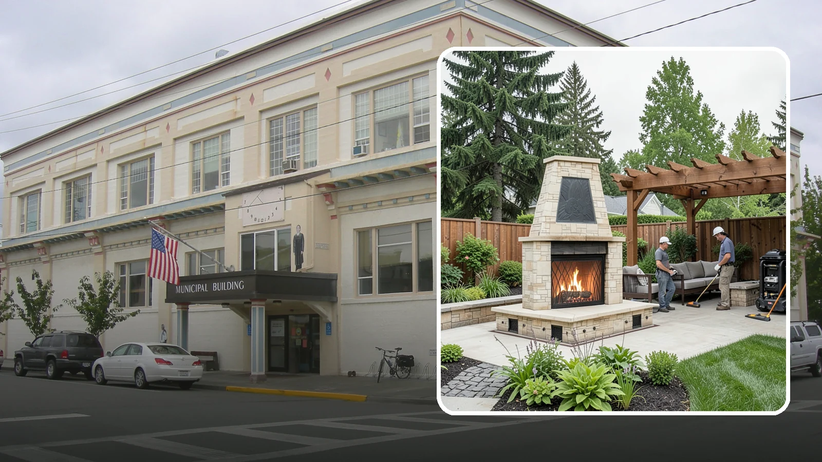 Outdoor Fireplace Installation in Anacortes, Skagit County, WA - Custom outdoor fireplaces that bring warmth, ambiance, and a stunning focal point to your patio.