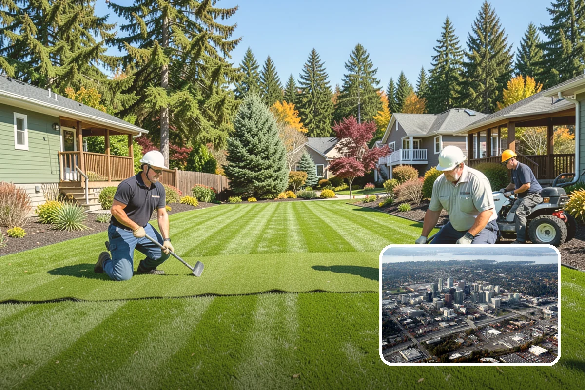 Outdoor Fireplace Installation in Bellevue, King County, WA - A dramatic patio focal point