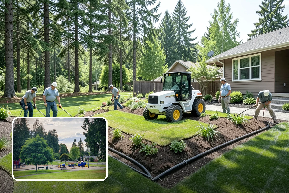 Outdoor Fireplace Installation in Bonney Lake, Pierce County, WA - A dramatic patio focal point