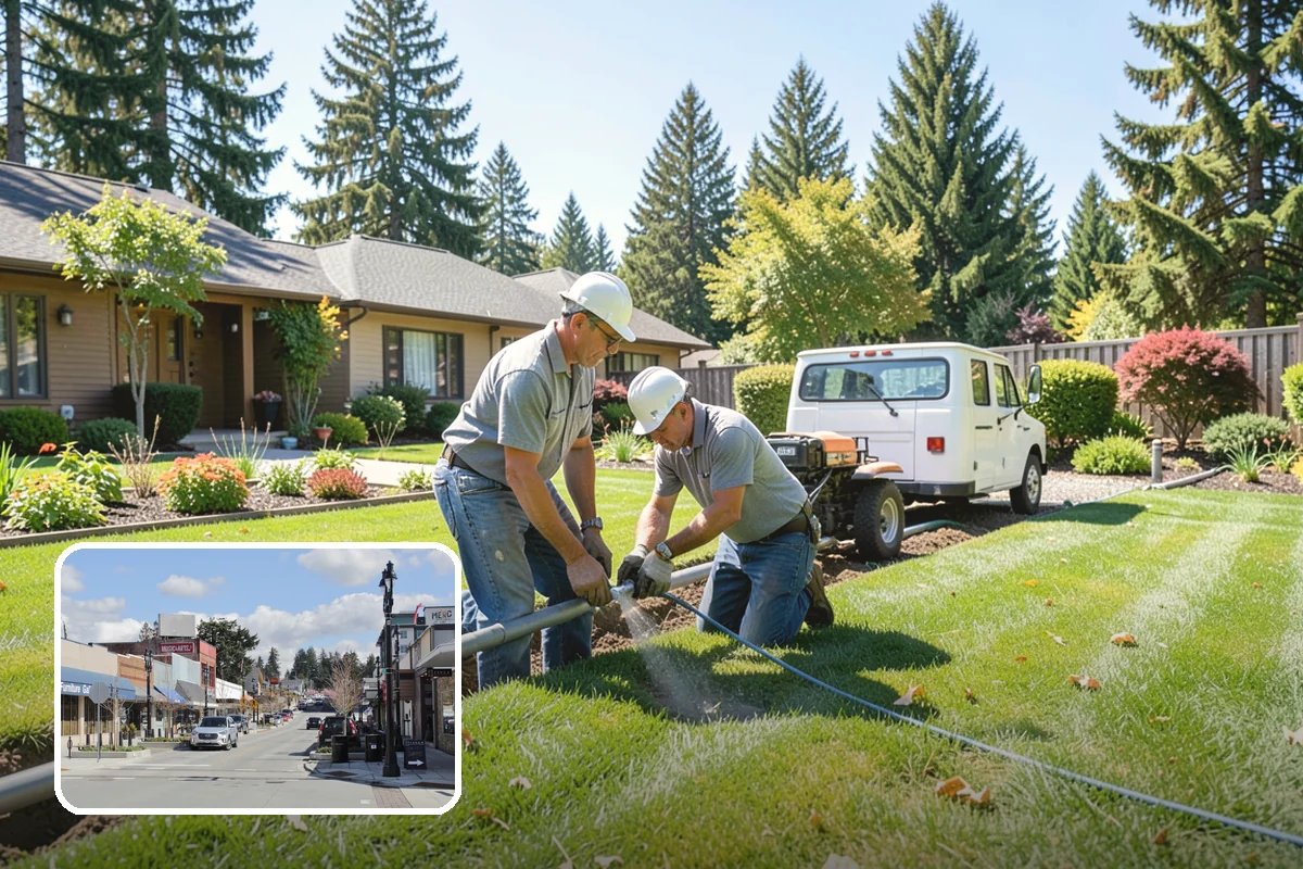 Outdoor Fireplace Installation in Bothell, King County, WA - A dramatic patio focal point