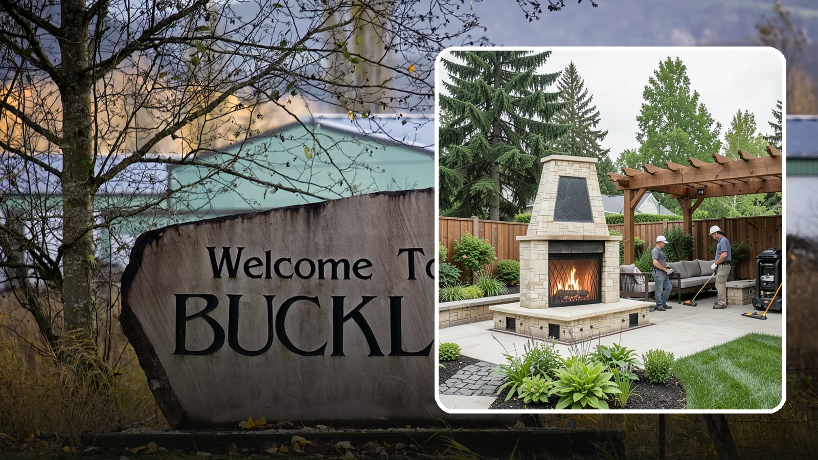 Outdoor Fireplace Installation in Buckley, Pierce County, WA - Custom outdoor fireplaces that bring warmth, ambiance, and a stunning focal point to your patio.