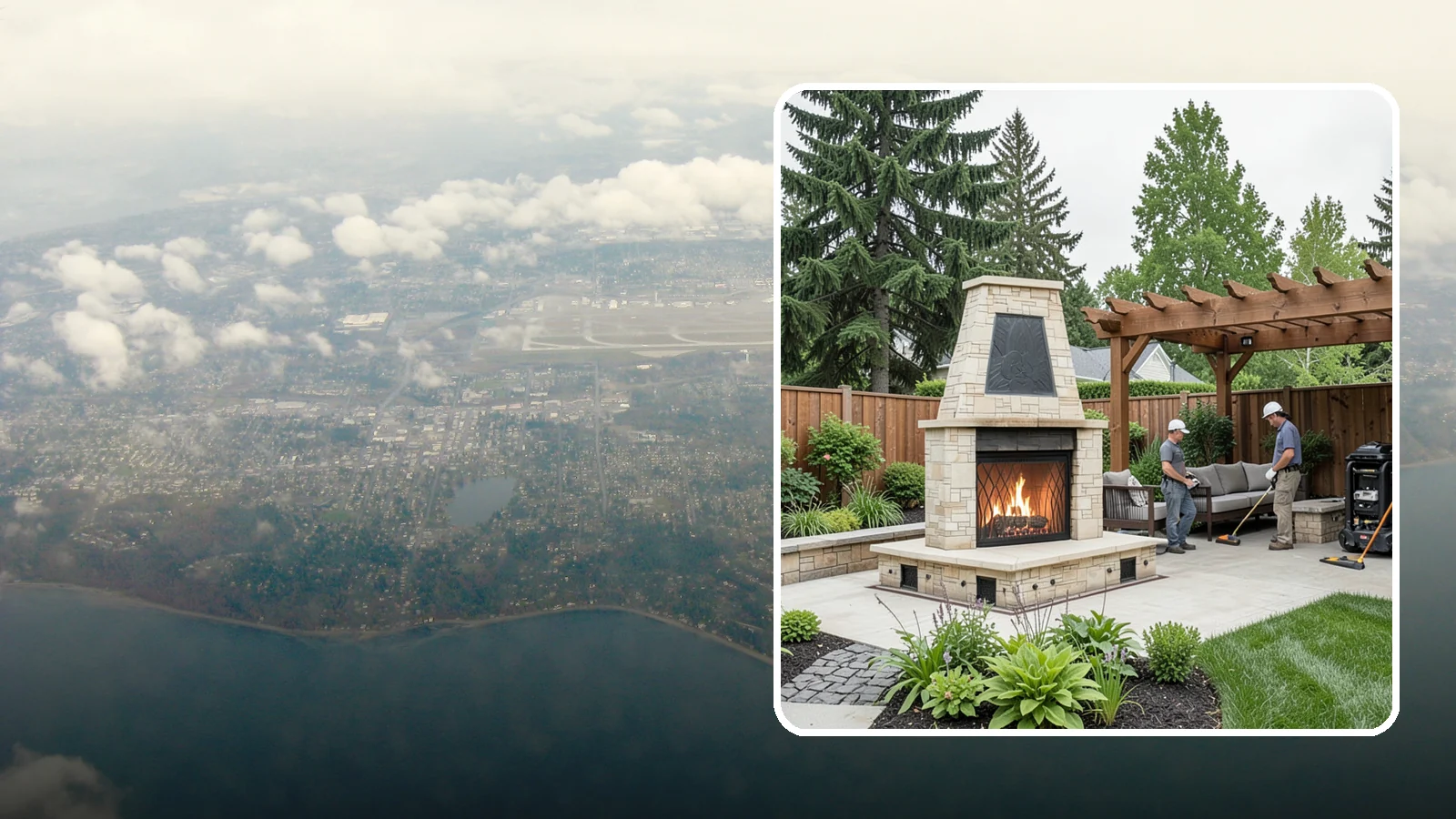 Outdoor Fireplace Installation in Burien, King County, WA - Custom outdoor fireplaces that bring warmth, ambiance, and a stunning focal point to your patio.