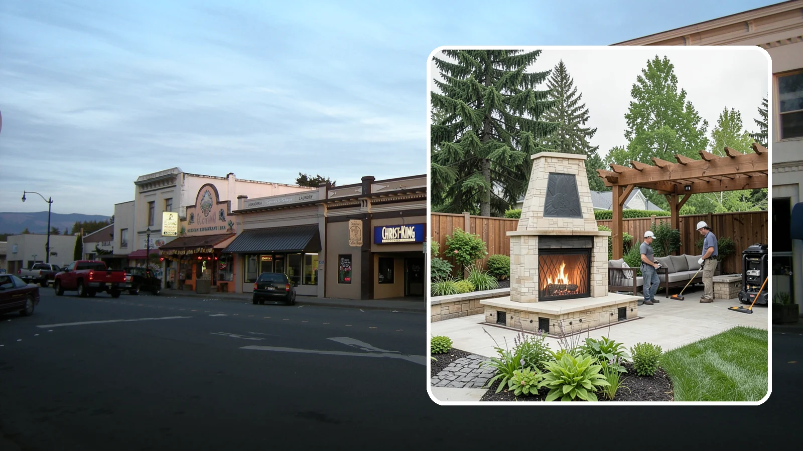 Outdoor Fireplace Installation in Burlington, Skagit County, WA - Custom outdoor fireplaces that bring warmth, ambiance, and a stunning focal point to your patio.