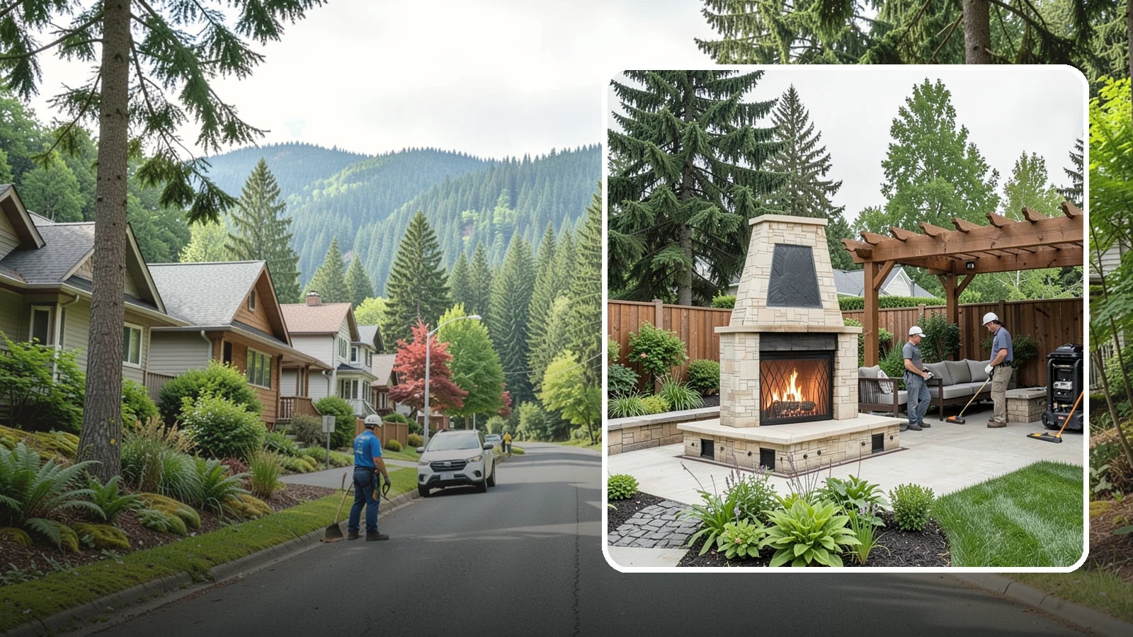 Outdoor Fireplace Installation in Darrington, Snohomish County, WA - Custom outdoor fireplaces that bring warmth, ambiance, and a stunning focal point to your patio.