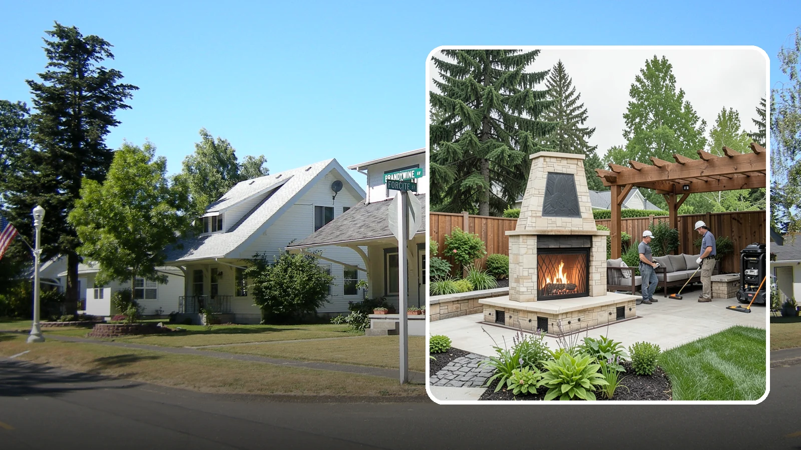 Outdoor Fireplace Installation in DuPont, Pierce County, WA - Custom outdoor fireplaces that bring warmth, ambiance, and a stunning focal point to your patio.