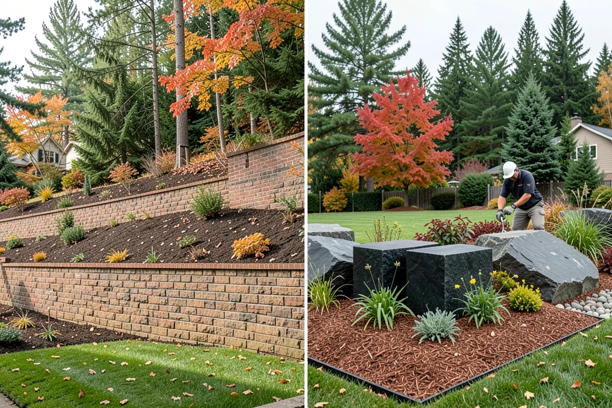 Outdoor Fireplace Installation in DuPont, Pierce County, WA - Design the fireplace and placement