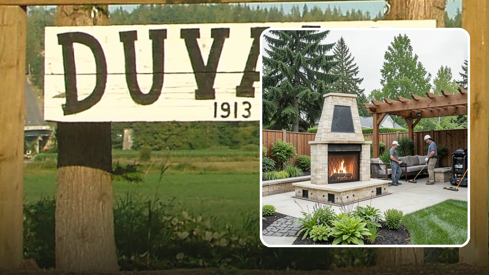 Outdoor Fireplace Installation in Duvall, King County, WA - Custom outdoor fireplaces that bring warmth, ambiance, and a stunning focal point to your patio.