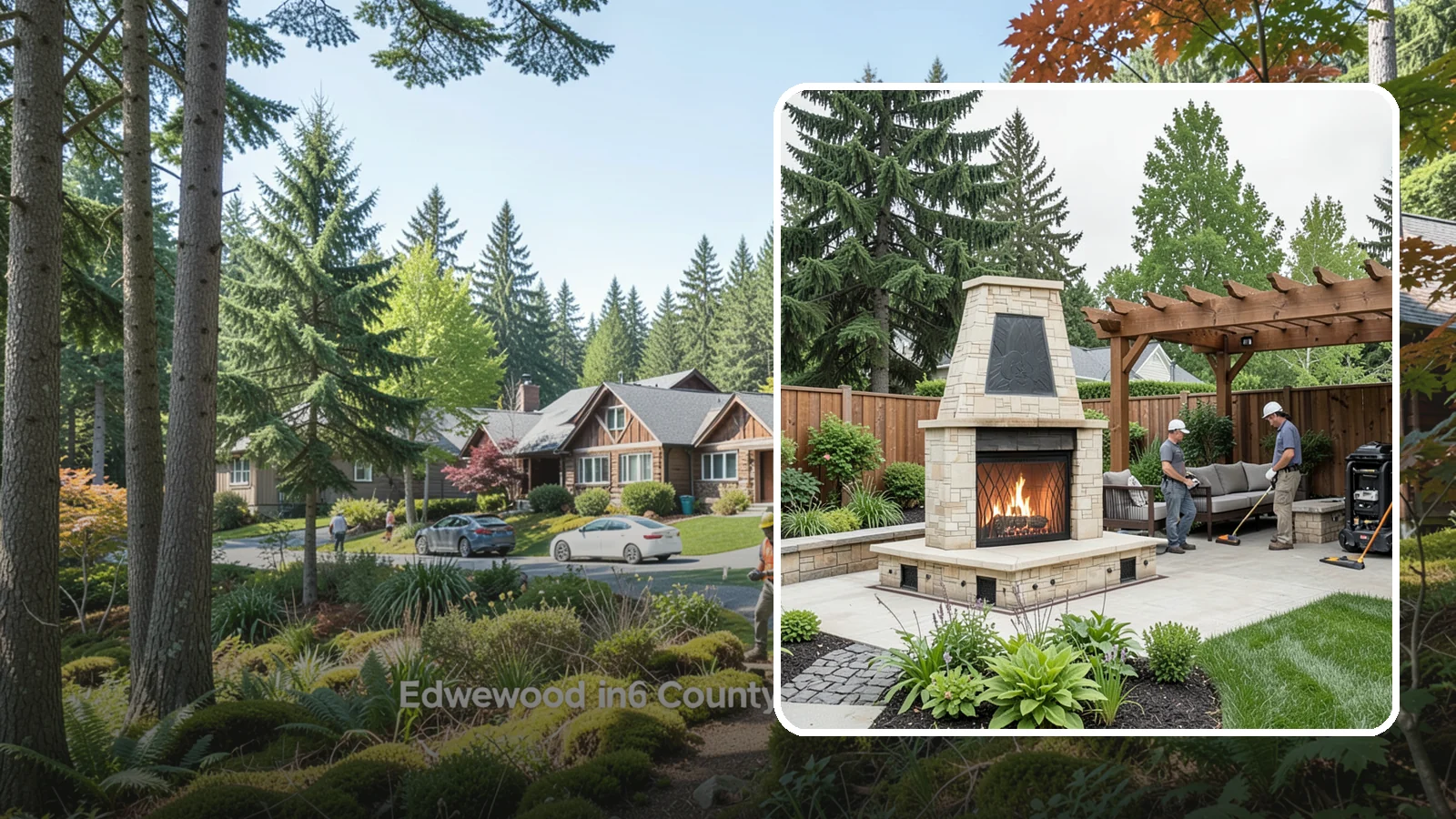 Outdoor Fireplace Installation in Edgewood, Pierce County, WA - Custom outdoor fireplaces that bring warmth, ambiance, and a stunning focal point to your patio.
