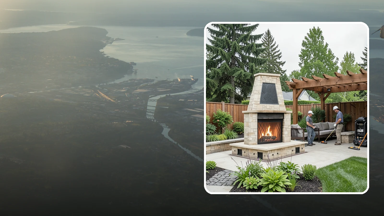 Outdoor Fireplace Installation in Fife, Pierce County, WA - Custom outdoor fireplaces that bring warmth, ambiance, and a stunning focal point to your patio.