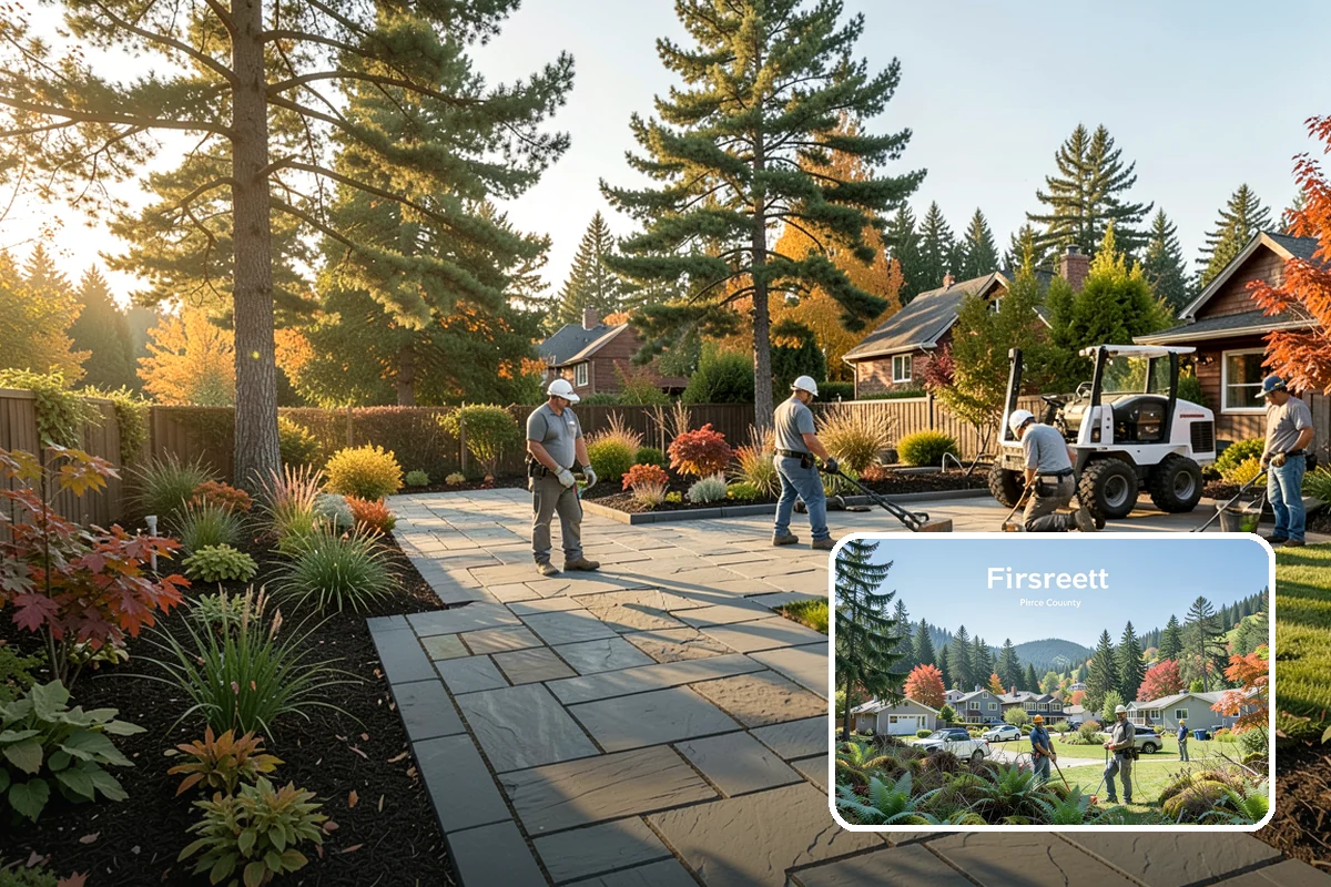 Outdoor Fireplace Installation in Fircrest, Pierce County, WA - A dramatic patio focal point