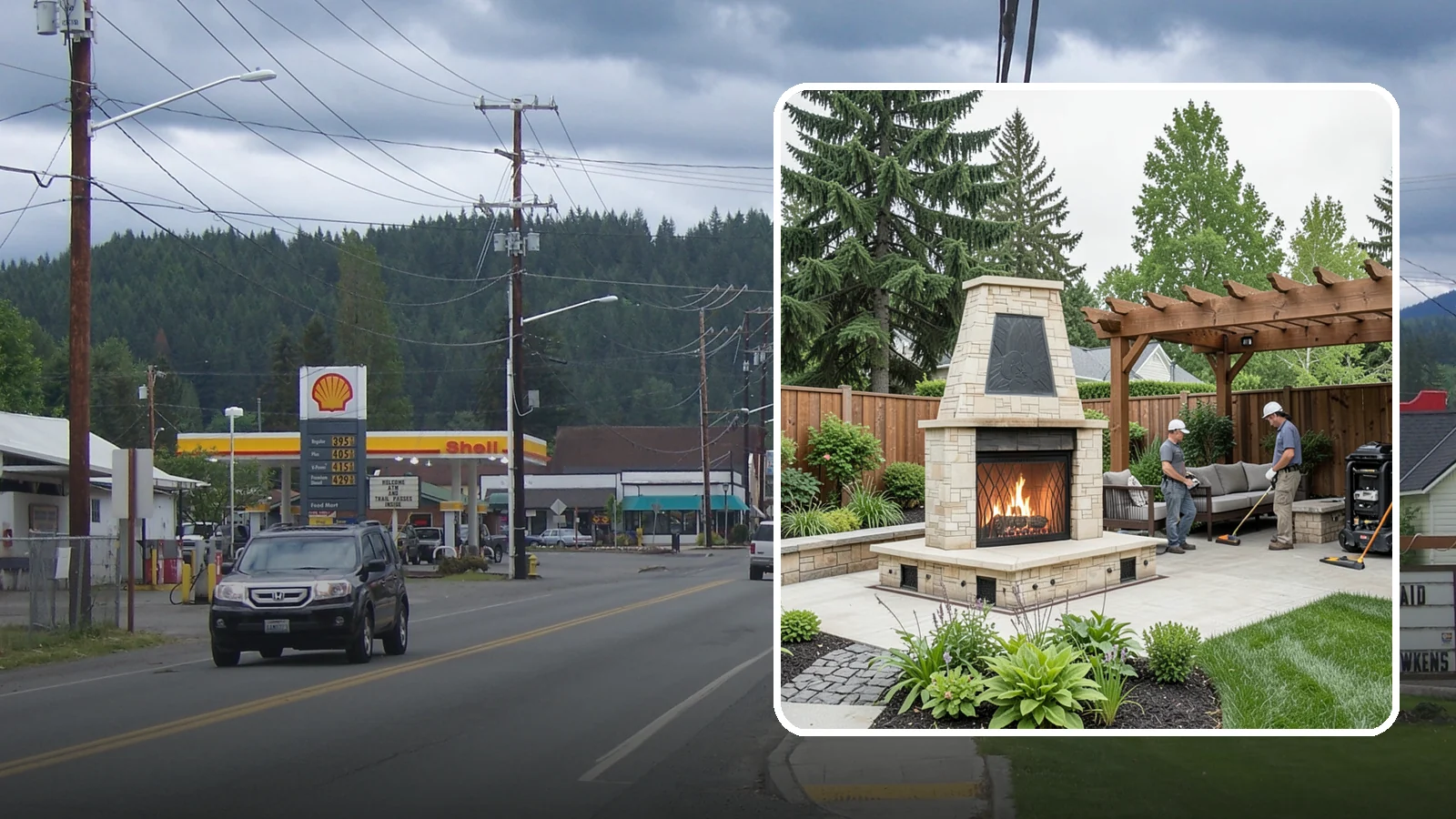 Outdoor Fireplace Installation in Granite Falls, Snohomish County, WA - Custom outdoor fireplaces that bring warmth, ambiance, and a stunning focal point to your patio.