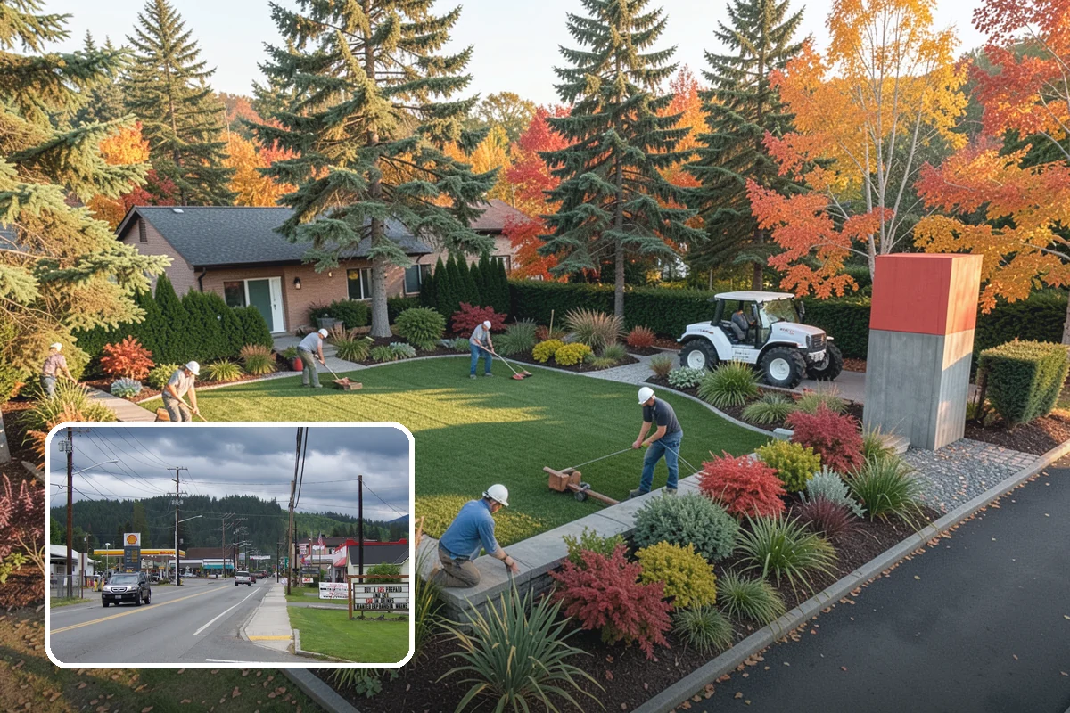 Outdoor Fireplace Installation in Granite Falls, Snohomish County, WA - A dramatic patio focal point