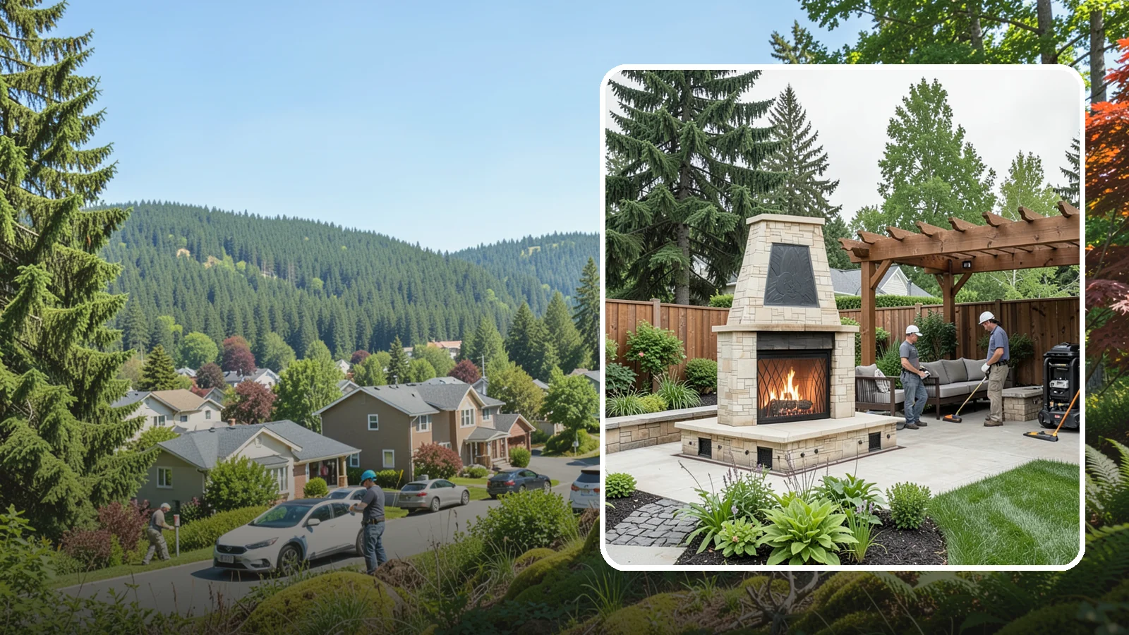 Outdoor Fireplace Installation in Index, Snohomish County, WA - Custom outdoor fireplaces that bring warmth, ambiance, and a stunning focal point to your patio.