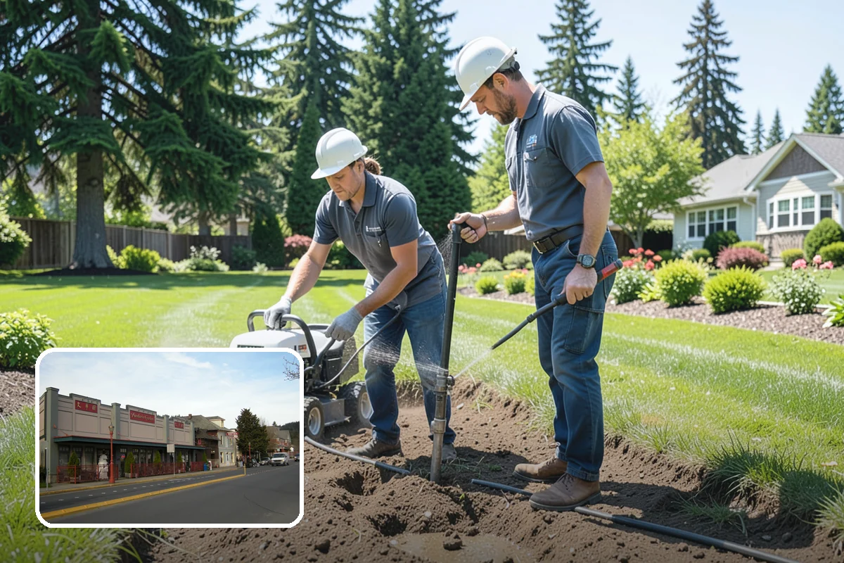 Outdoor Fireplace Installation in Issaquah, King County, WA - A dramatic patio focal point