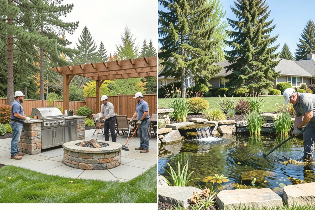 Outdoor Fireplace Installation in La Conner, Skagit County, WA - Design the fireplace and placement