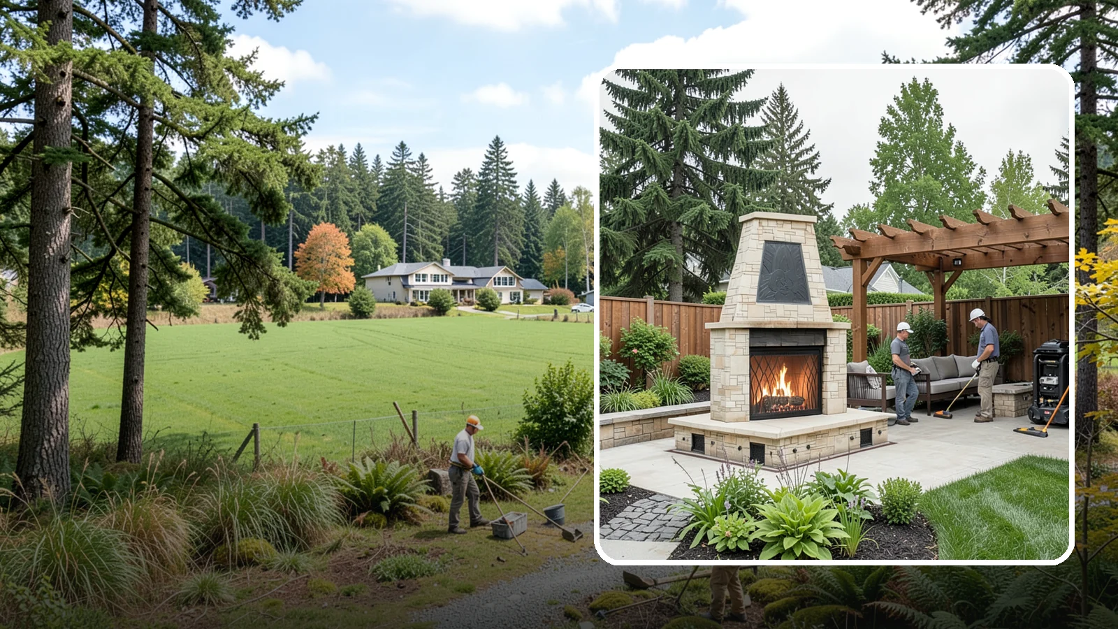 Outdoor Fireplace Installation in Lyman, Skagit County, WA - Custom outdoor fireplaces that bring warmth, ambiance, and a stunning focal point to your patio.