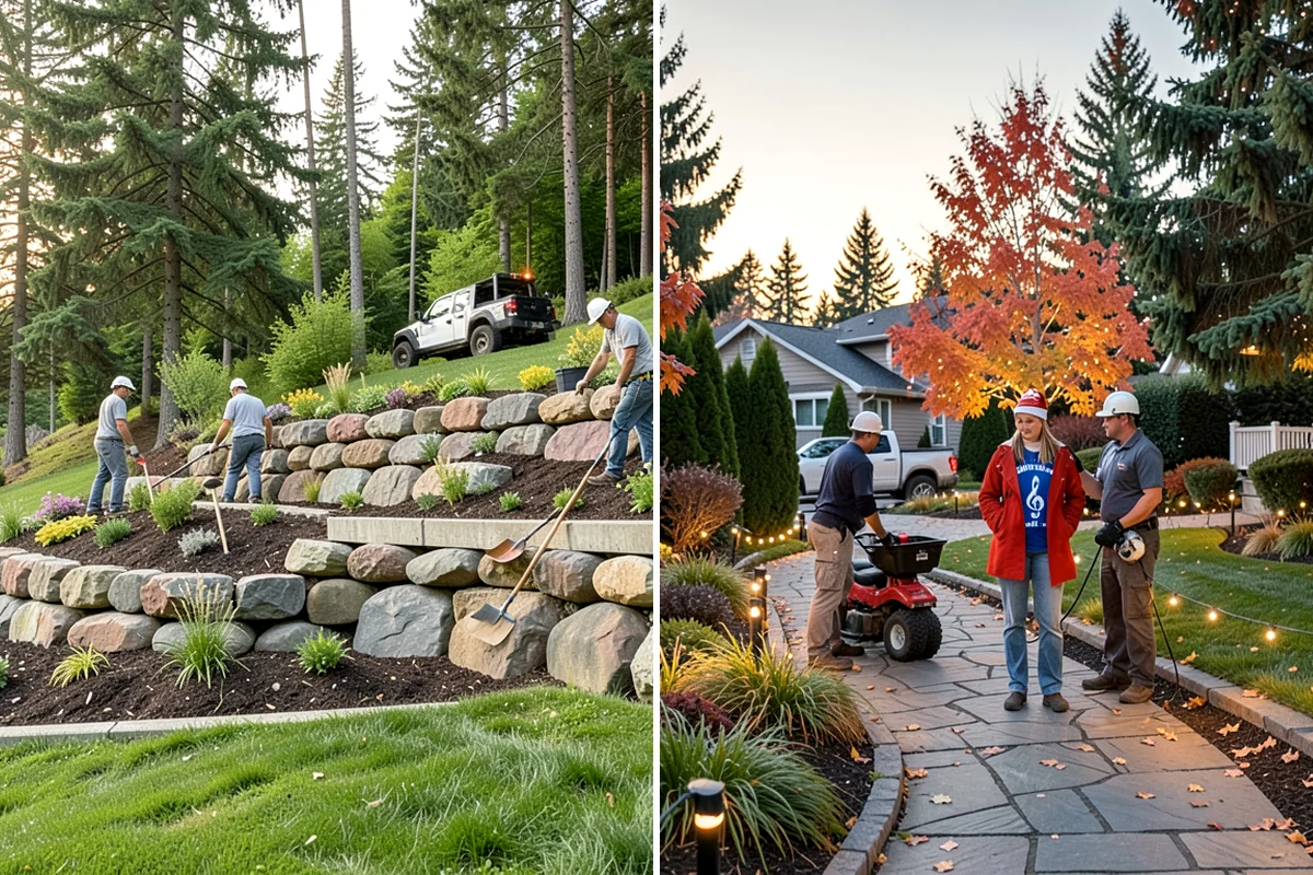 Outdoor Fireplace Installation in Lyman, Skagit County, WA - Design the fireplace and placement