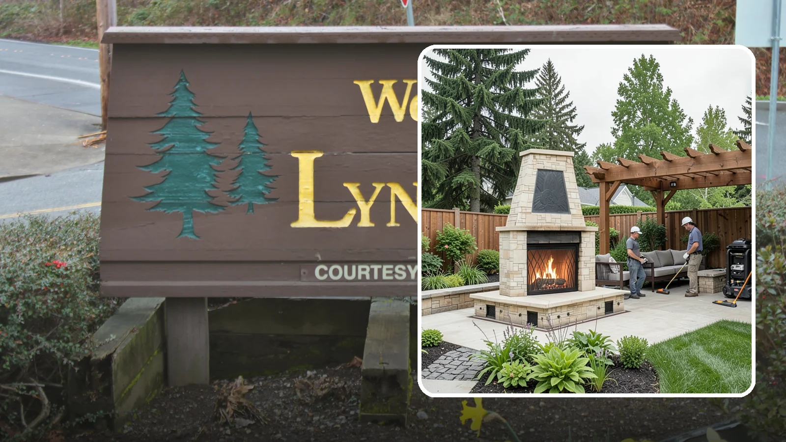Outdoor Fireplace Installation in Lynnwood, Snohomish County, WA - Custom outdoor fireplaces that bring warmth, ambiance, and a stunning focal point to your patio.