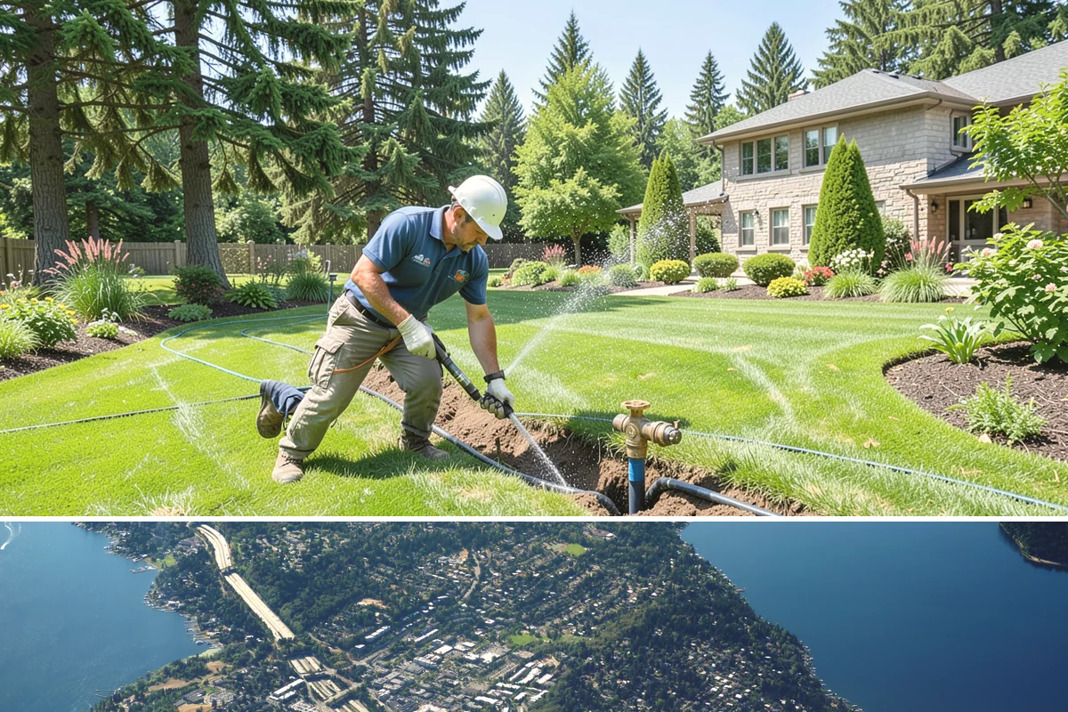 Outdoor Fireplace Installation in Mercer Island, King County, WA - Best built spring through fall.