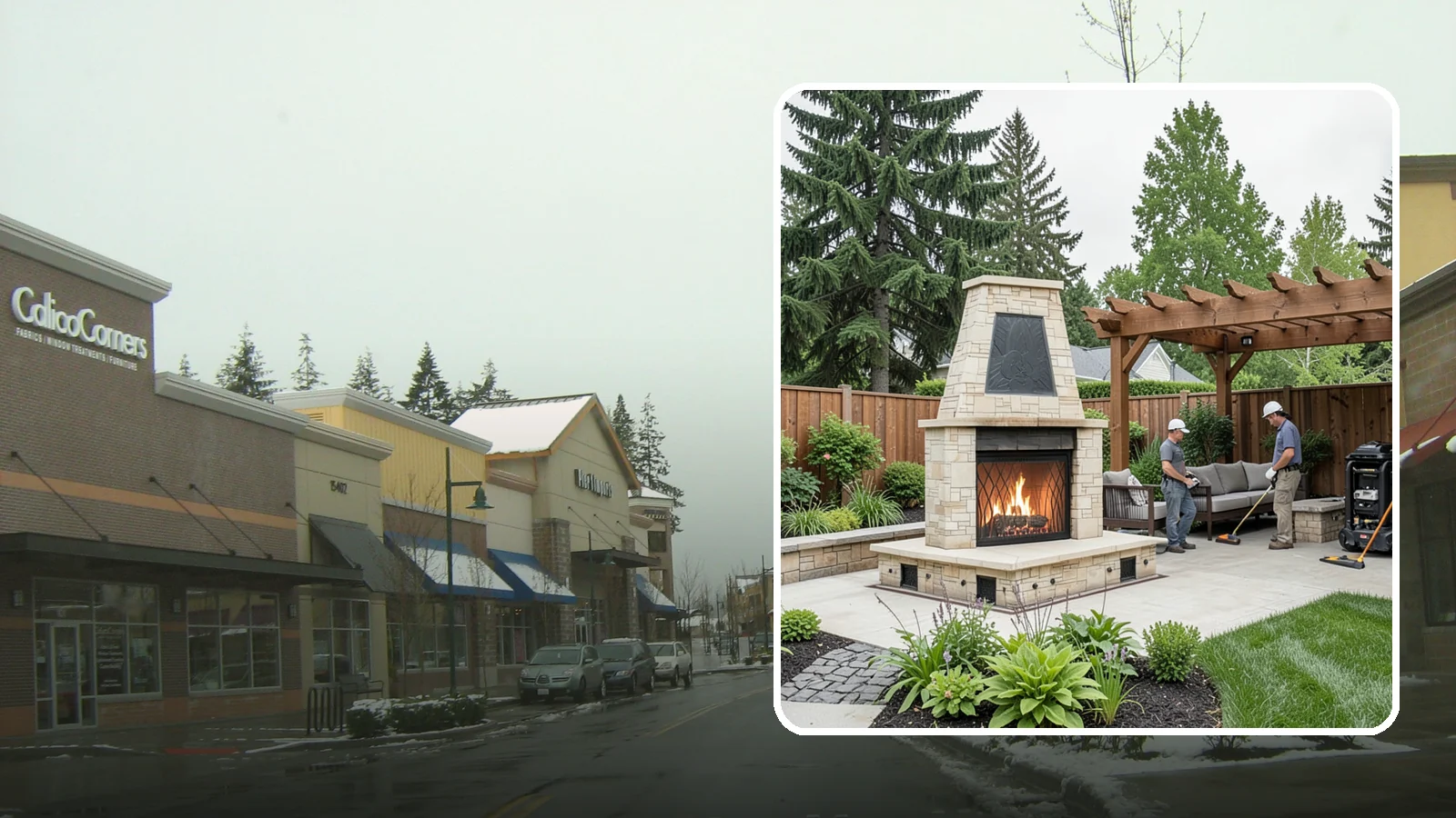 Outdoor Fireplace Installation in Mill Creek, Snohomish County, WA - Custom outdoor fireplaces that bring warmth, ambiance, and a stunning focal point to your patio.