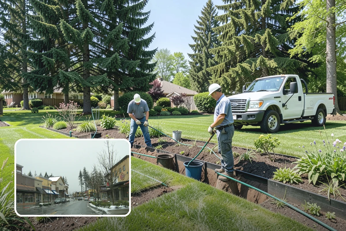 Outdoor Fireplace Installation in Mill Creek, Snohomish County, WA - A dramatic patio focal point