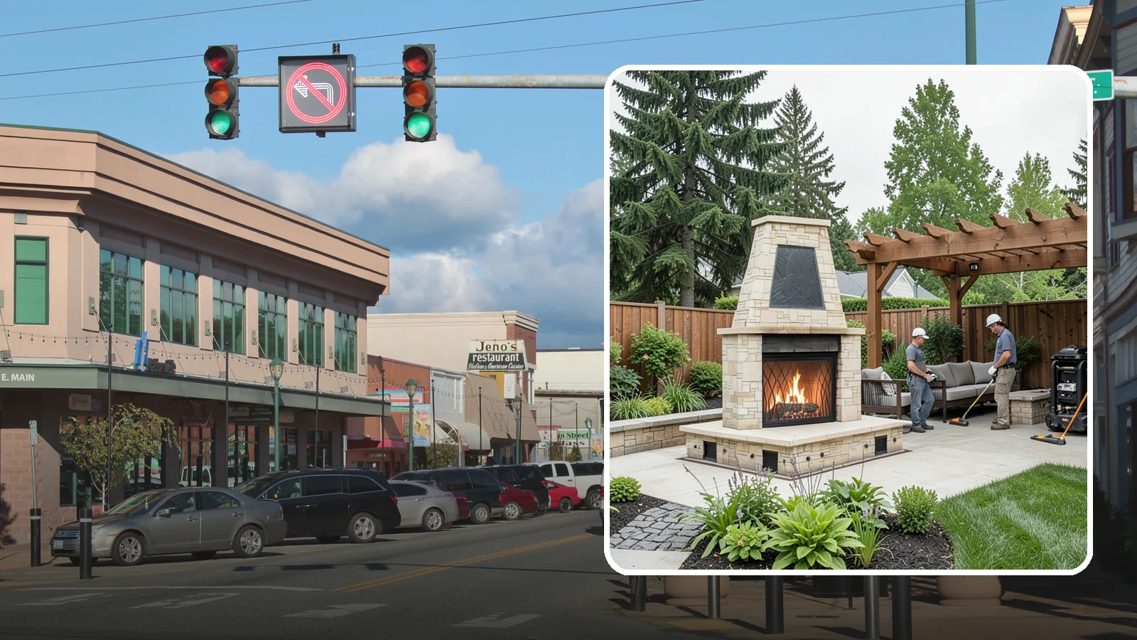 Outdoor Fireplace Installation in Monroe, Snohomish County, WA - Custom outdoor fireplaces that bring warmth, ambiance, and a stunning focal point to your patio.