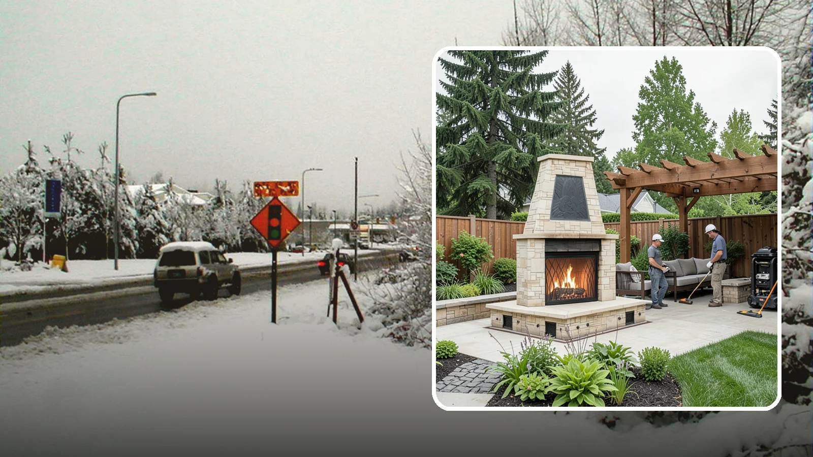 Outdoor Fireplace Installation in Newcastle, King County, WA - Custom outdoor fireplaces that bring warmth, ambiance, and a stunning focal point to your patio.