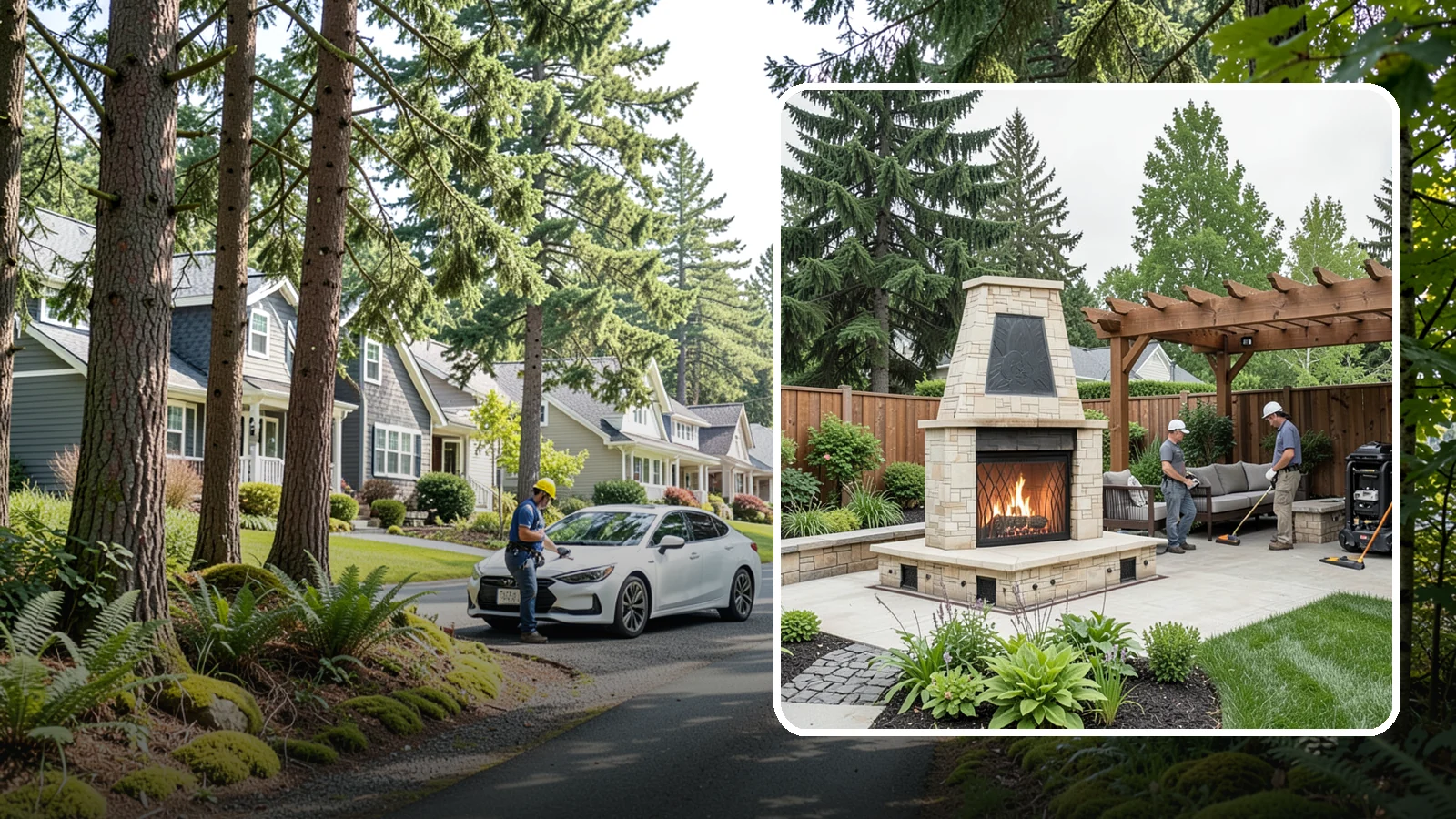 Outdoor Fireplace Installation in Normandy Park, King County, WA - Custom outdoor fireplaces that bring warmth, ambiance, and a stunning focal point to your patio.