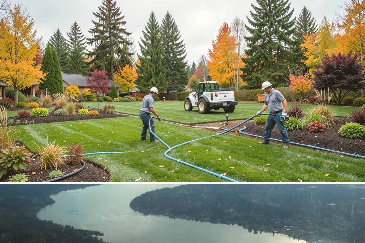 Outdoor Fireplace Installation in Sammamish, King County, WA - Best built spring through fall.