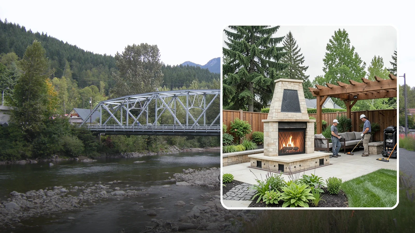 Outdoor Fireplace Installation in Skykomish, King County, WA - Custom outdoor fireplaces that bring warmth, ambiance, and a stunning focal point to your patio.