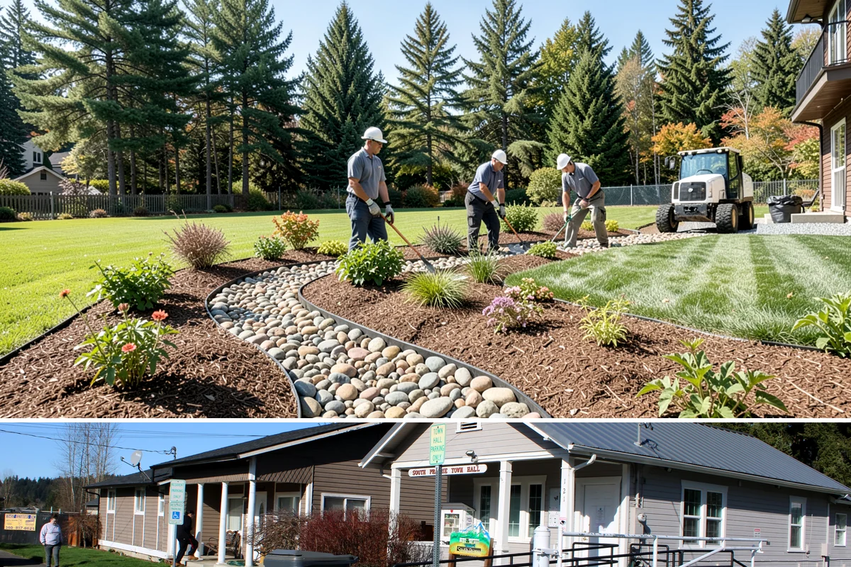 Outdoor Fireplace Installation in South Prairie, Pierce County, WA - Best built spring through fall.