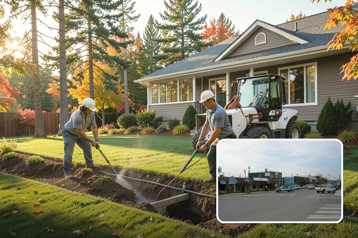 Outdoor Fireplace Installation in Stanwood, Snohomish County, WA - A dramatic patio focal point