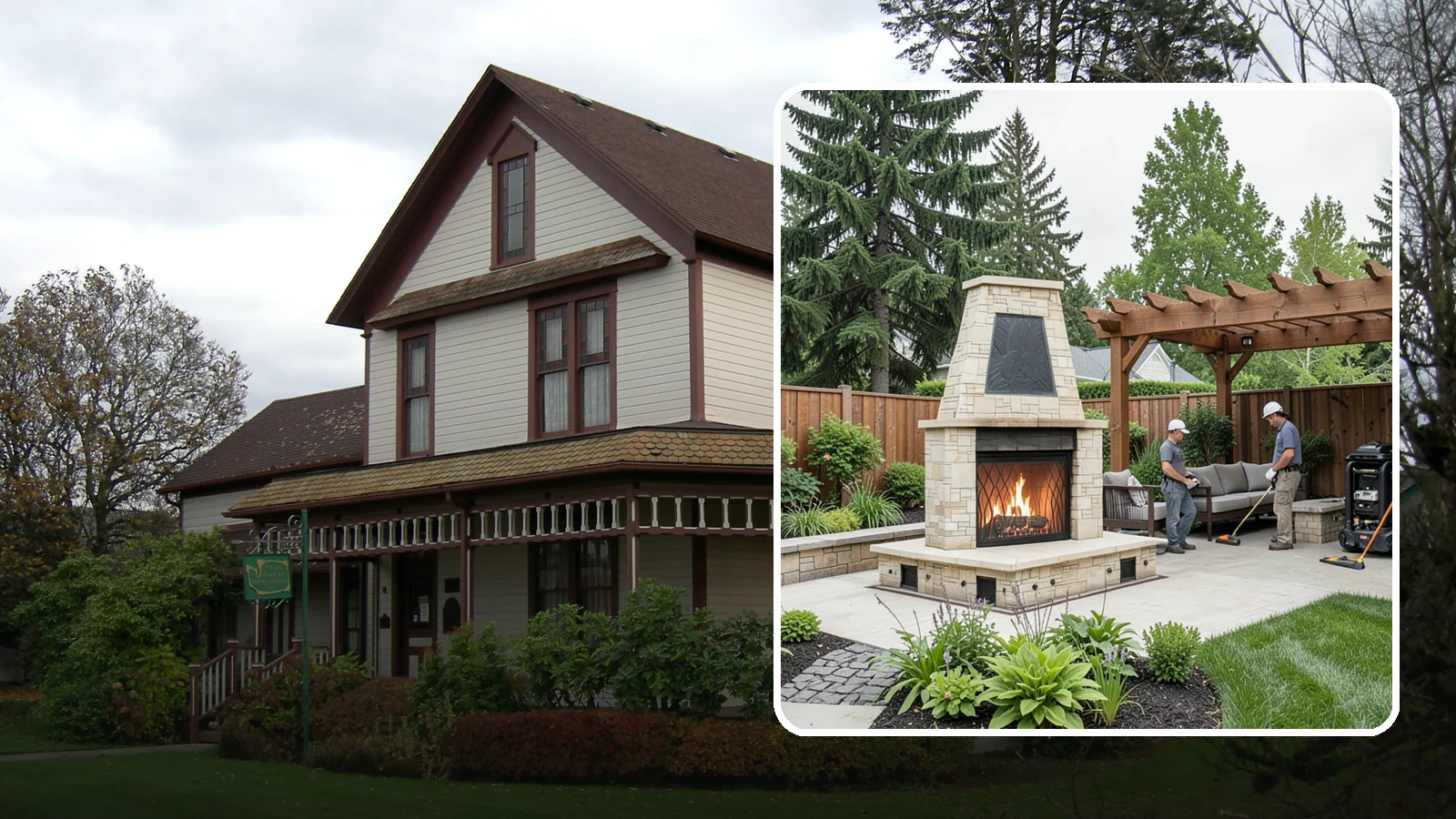 Outdoor Fireplace Installation in Sumner, Pierce County, WA - Custom outdoor fireplaces that bring warmth, ambiance, and a stunning focal point to your patio.