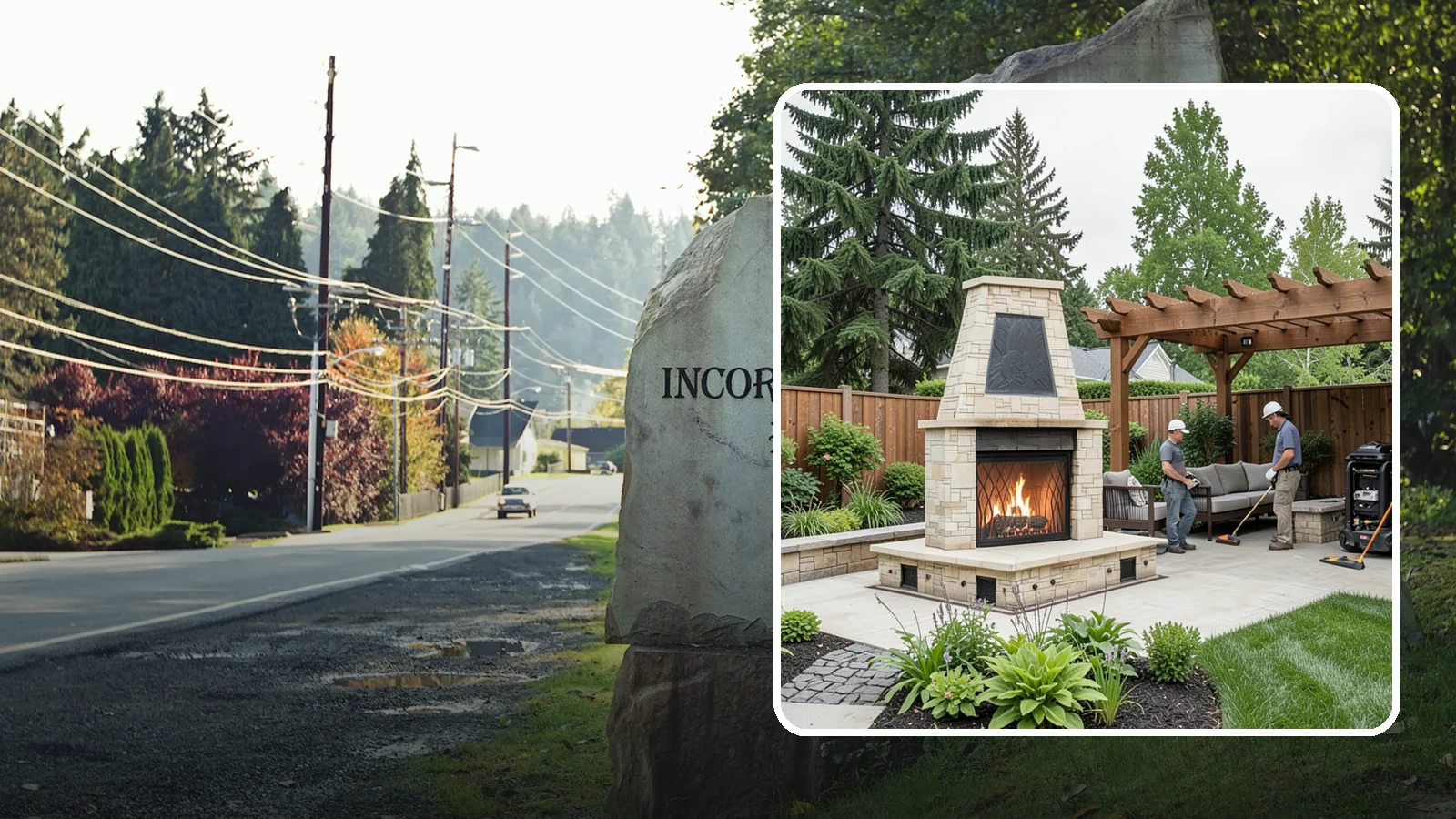 Outdoor Fireplace Installation in Wilkeson, Pierce County, WA - Custom outdoor fireplaces that bring warmth, ambiance, and a stunning focal point to your patio.