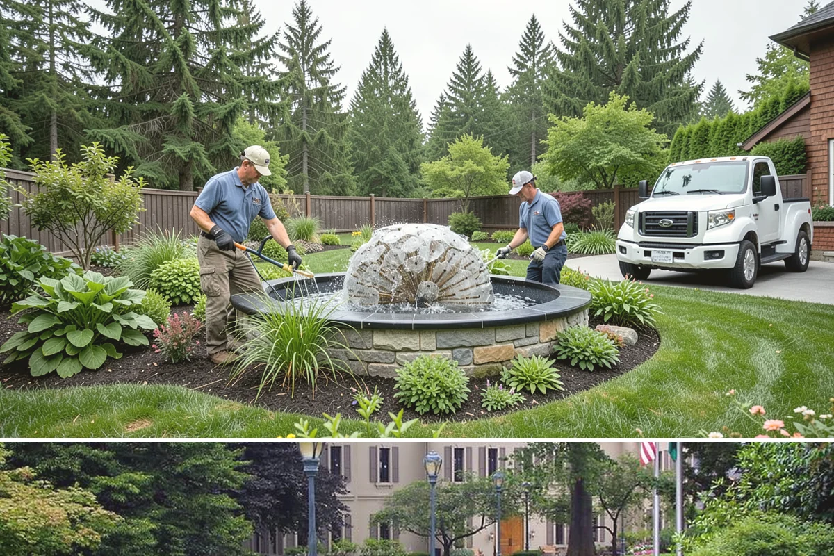 Outdoor Fireplace Installation in Woodinville, King County, WA - Best built spring through fall.